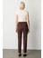 Beli Lastikli Bol Paça Pantolon Kahve 05035 4