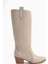 Frida Bej Süet Western Kadın Çizme 6 Cm Topuk Yüksekliği ile Şık ve Rahat 1