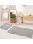 Soft Makarna Banyo Paspas Seti Gri 40X60-60X90 cm 1