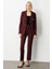 Cebi Armalı Süs Düğmeli Ceket Bordo 05033 2