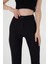 Kadın Siyah Ispanyol Paça Pantolon 4