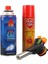 Profesyonel 3'lü Pürmüz Başlığı Seti (Butan Propan Gaz Kartuşu 400ML Çakmak + Çakmak Gazı 270ML) 1