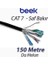 Cat7 - 150 Metre Saf Bakır S/ftp AWG23 Spe Dış Mekan Data Kablosu, Siyah Renk 1