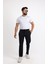 Relaxed Fit (Pilesiz) Lacivert Düz Jogger Pantolon 1