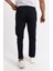 Relaxed Fit (Pilesiz) Lacivert Düz Jogger Pantolon 5