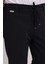 Relaxed Fit (Pilesiz) Lacivert Düz Jogger Pantolon 6