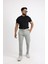 Relaxed Fit (Pilesiz) Lacivert Düz Jogger Pantolon 1