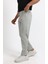 Relaxed Fit (Pilesiz) Lacivert Düz Jogger Pantolon 4