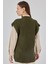 Kadın Bdart Ribanalı Dokulu Rahat Fit Triko Yelek Haki Yeşil 6