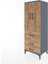 Hyperion Dolap 3 Raflı 3 Çekmeceli 2 Kapaklı 60X44X163 Antrasit-Çam 3