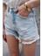 Açık Mavi Jean Şort 1