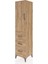 Hyperion Dolap 3 Raflı 3 Çekmeceli Tek Kapaklı 44X44X195 Çam-Çam 3