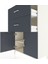 Hyperion Dolap Tek Raflı 2 Çekmeceli 2 Kapaklı 88X44X134 Aytaşı-Antrasit 5