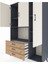 Hyperion Dolap 6 Raflı 3 Çekmeceli 3 Kapaklı 132X44X195 Antrasit-Aytaşı/çam 4