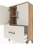 Arges Komodin 2 Raflı Tek Çekmeceli 2 Kapaklı 60X30X96 Çam-Aytaşı 5