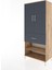 Hyperion Dolap 4 Raflı Tek Çekmeceli 2 Kapaklı 88X44X195 Çam-Antrasit 3
