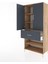 Hyperion Dolap 4 Raflı Tek Çekmeceli 2 Kapaklı 88X44X195 Çam-Antrasit 4