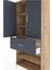 Hyperion Dolap 4 Raflı Tek Çekmeceli 2 Kapaklı 88X44X195 Çam-Antrasit 5
