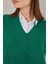 Kadın Bdart Ribanalı Dokulu Rahat Fit Triko Yelek Zümrüt Yeşili 5