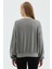 Kadın Oversize Yuvarlak Yakalı Örme Sweatshirt 5