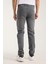 Erkek Pantolon Gri Regular Fit Fermuarlı Jeans 5