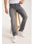 Erkek Pantolon Gri Regular Fit Fermuarlı Jeans 6