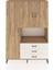 Hyperion Dolap 6 Raflı 3 Çekmeceli 3 Kapaklı 132X44X195 Çam-Çam/aytaşı 1