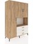 Hyperion Dolap 6 Raflı 3 Çekmeceli 3 Kapaklı 132X44X195 Çam-Çam/aytaşı 2