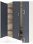 Hyperion Dolap 7 Raflı 5 Kapaklı Tek Askılı 132X44X195 Aytaşı-Antrasit/çam 4
