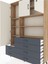 Arges Dolap 8 Raflı 6 Çekmeceli 3 Kapaklı 132X30X195 Çam-Aytaşı/antrasit 4