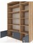 Hyperion Dolap 10 Raflı 3 Kapaklı 132X44X195 Çam-Antrasit/çam 4