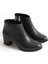 Kadın Hakiki Deri Topuklu Bot - Siyah 4