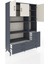 Hyperion Dolap 9 Raflı 6 Çekmeceli 3 Kapaklı 132X44X195 Antrasit-Aytaşı/antrasit 5