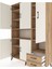 Hyperion Dolap 10 Raflı 2 Çekmeceli 5 Kapaklı 132X44X195 Çam-Aytaşı/çam 4