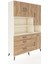 Hyperion Dolap 9 Raflı 4 Çekmeceli 4 Kapaklı 132X44X195 Aytaşı-Çam/çam 2