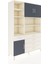 Hyperion Dolap 9 Raflı 5 Çekmeceli 3 Kapaklı 132X44X195 Aytaşı-Antrasit/aytaşı 2