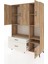 Hyperion Dolap 7 Raflı 2 Çekmeceli 4 Kapaklı 132X44X195 Çam-Çam/aytaşı 3