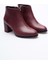 Kadın Hakiki Deri Topuklu Bot - Bordo 4