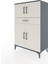 Hyperion Dolap 2 Raflı Tek Çekmeceli 4 Kapaklı 88X44X134 Antrasit-Aytaşı 3