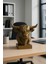 Dekoratif Büst Boğa Heykel Özel Tasarım 3D Hediye 12 x 16 cm 2