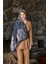 Siyah/Mor Winter Bloom Soft Şal 1