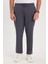 Erkek Regular Fit Beli Lastikli Bağcıklı Jogger koyu Gri Pantolon Rahat Kesim Yan Cepli 1