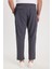 Erkek Regular Fit Beli Lastikli Bağcıklı Jogger koyu Gri Pantolon Rahat Kesim Yan Cepli 7