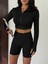Slim Fit Yüksek Bel Toparlayıcı Crop Kadın 2’li Tayt Takım 5