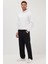 Erkek Regular Fit Klasik Kesim Normal Bel Geniş Paça Siyah Pantolon 5