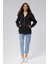 Mooncover Kadın Fermuarlı Kapşonlu Kanguru Cepli Sweatshirt 3