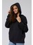 Mooncover Kadın Fermuarlı Kapşonlu Kanguru Cepli Sweatshirt 5