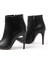 VRT-4802 Siyah Yüksek Ince Topuklu Fermuarlı Kadın Bot 5