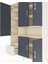 Hyperion Dolap 10 Raflı 2 Çekmeceli 5 Kapaklı 132X44X195 Aytaşı-Antrasit/aytaşı 4
