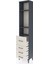 Arges Dolap 3 Raflı 4 Çekmeceli 44X30X221 Antrasit-Aytaşı 4